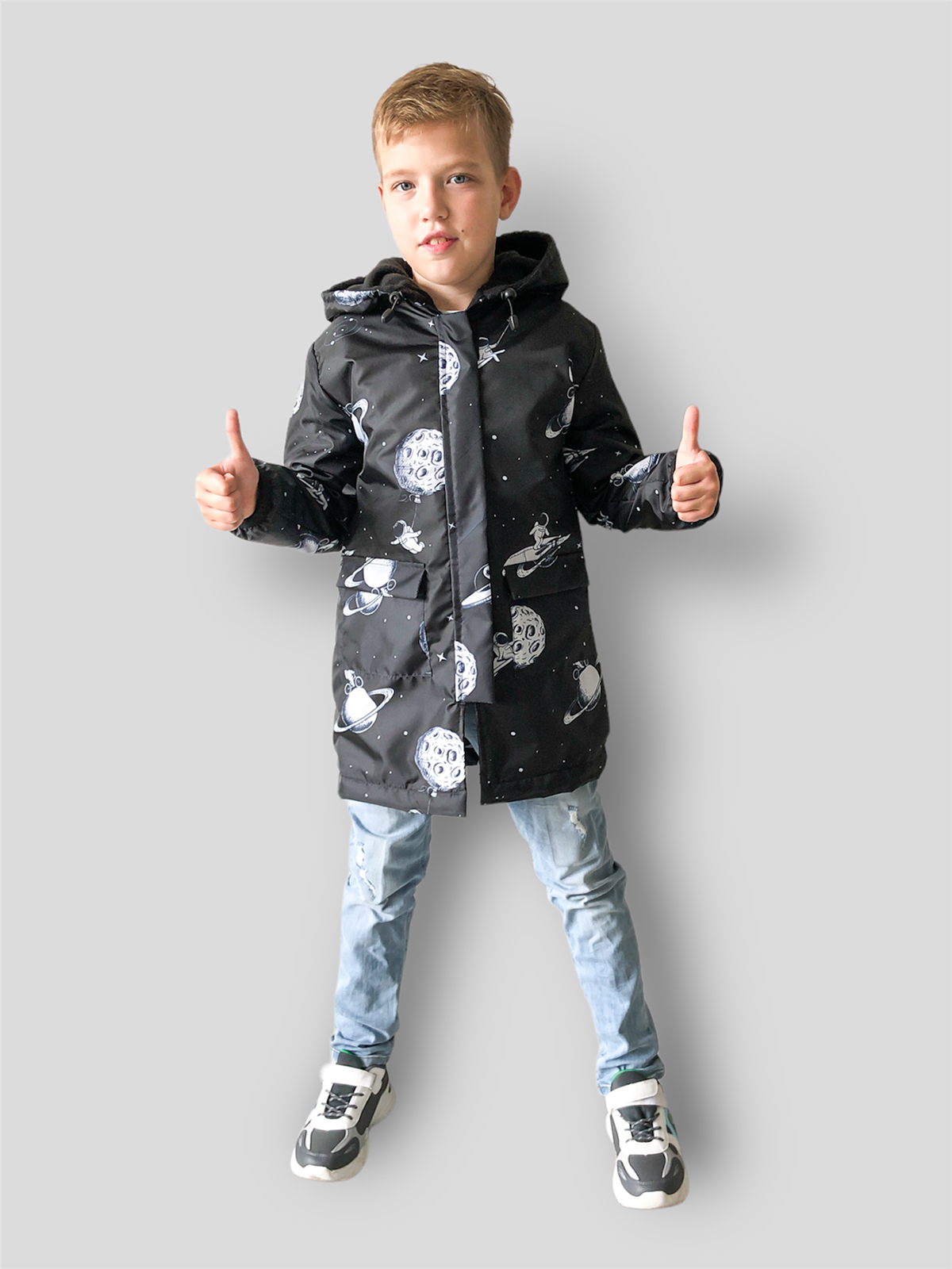 картинка Детская демисезонная куртка "Космос" от магазина Little Maks